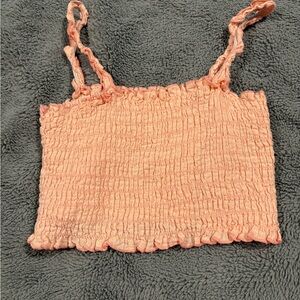 SHEIN Coral Smocked Camisole